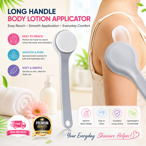 Long handle lotion applicator - long,