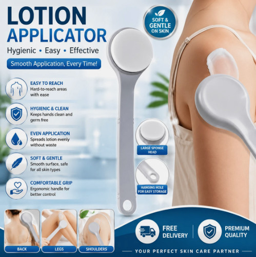 Long handle lotion applicator - lotion,